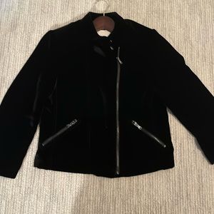 Rebecca Taylor Black Velvet Jacket, Size 8, EUC